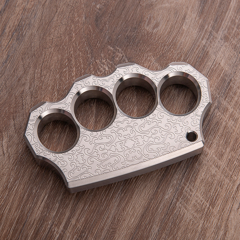 2025 New Black Wukong Full Stainless Steel Metal Knuckles Weapon Brass Knuckles - Tophatter Daily Deals